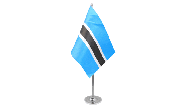 Botswana Satin Table Flag